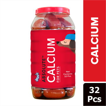 Drools Absolute Calcium Sausage Supplement Jar for Dogs